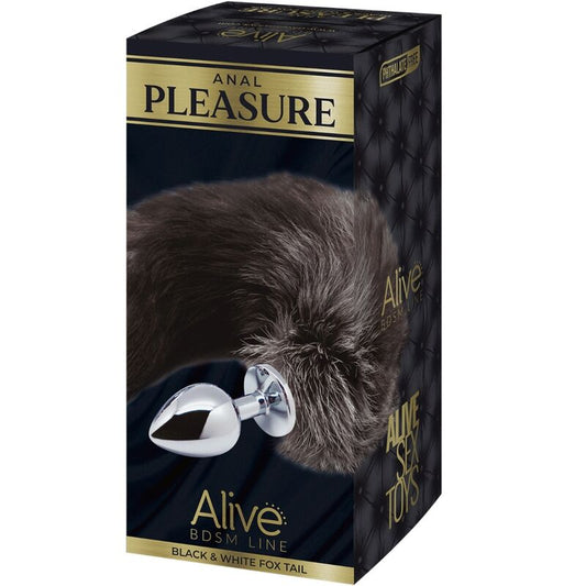 ALIVE - PLUG DE PLACER ANAL DE COLA DE ZORRO DE METAL TAMAÑO S