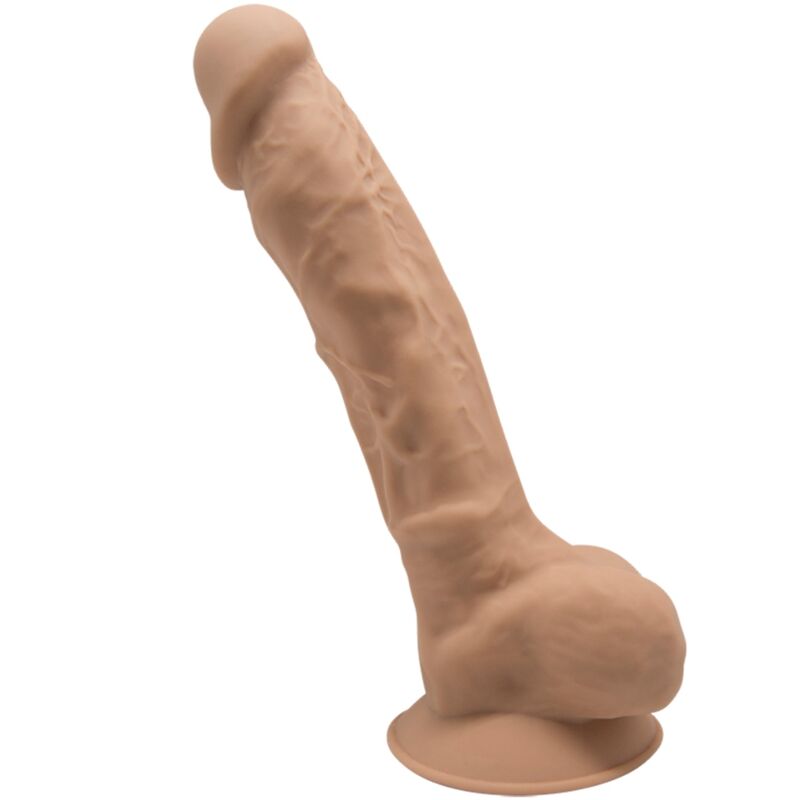 SILEXD - MODELO 1 PENE DE SILICONA SILEXPAN REALISTA PREMIUM CARAMELO 17.5 CM
