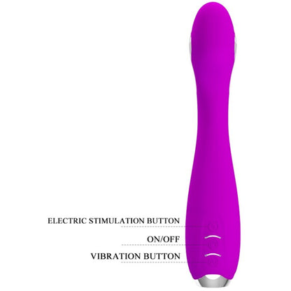 PRETTY LOVE - VIBRADOR ELECTROSHOCK RECARGABLE HECTOR - IMPERMEABLE MORADO