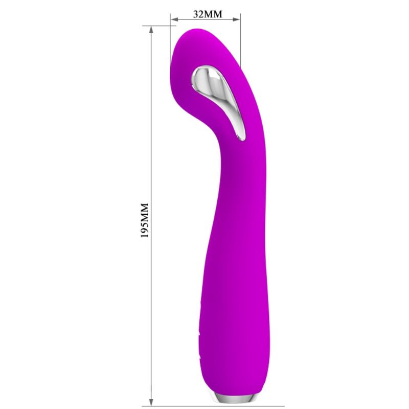 PRETTY LOVE - VIBRADOR ELECTROSHOCK RECARGABLE HECTOR - IMPERMEABLE MORADO
