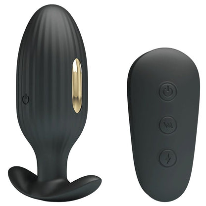 PRETTY LOVE - VIBRADOR ANAL KELLY PLUG RECARGABLE NEGRO