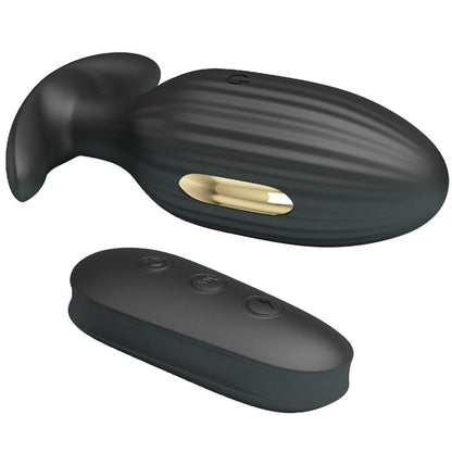 PRETTY LOVE - VIBRADOR ANAL KELLY PLUG RECARGABLE NEGRO