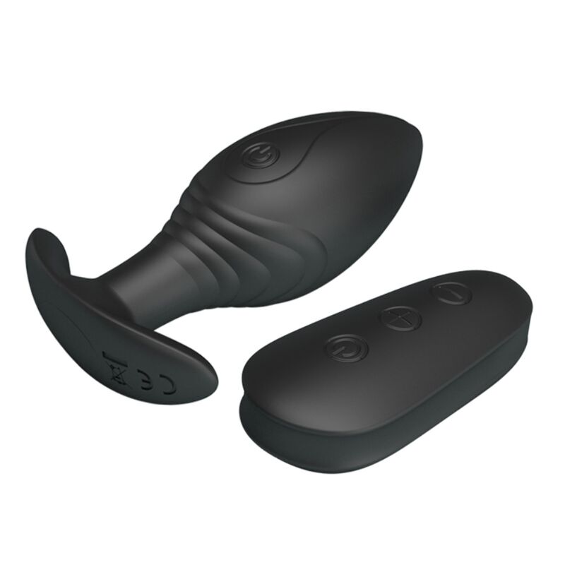 PRETTY LOVE - VIBRADOR ANAL REGINA RECARGABLE NEGRO