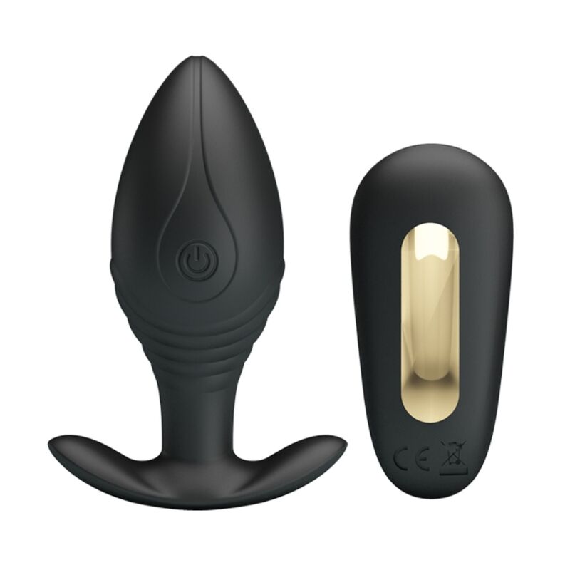 PRETTY LOVE - VIBRADOR ANAL REGINA RECARGABLE NEGRO