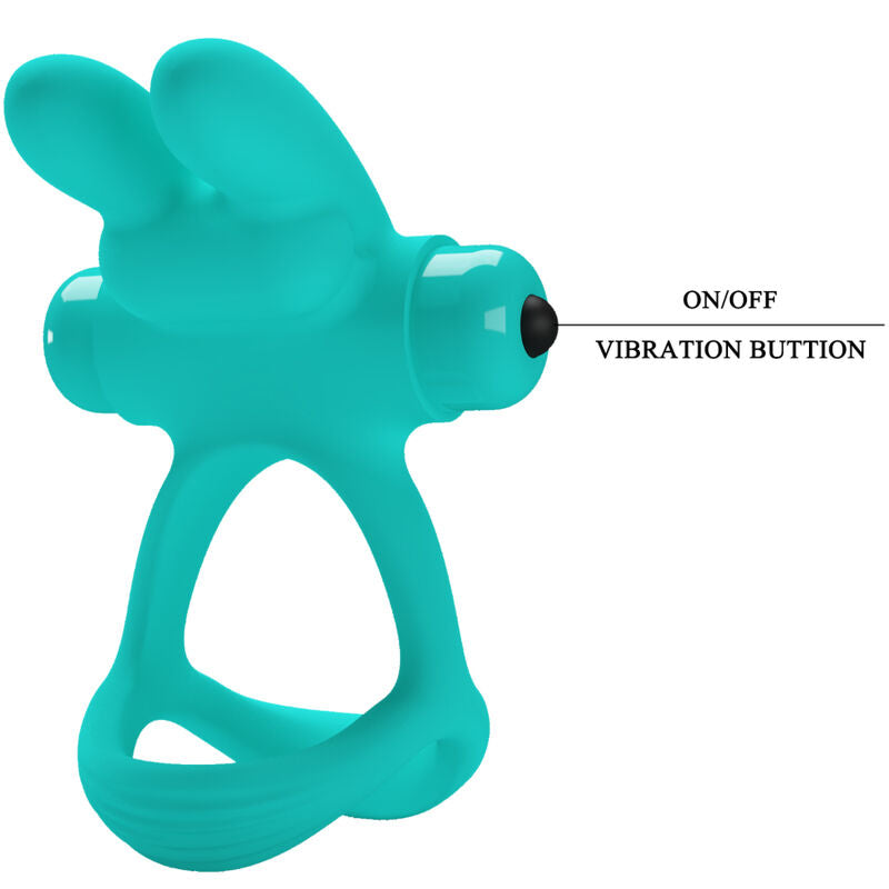 PRETTY LOVE - ANILLO VIBRADOR CONEJO VERDE DANTE