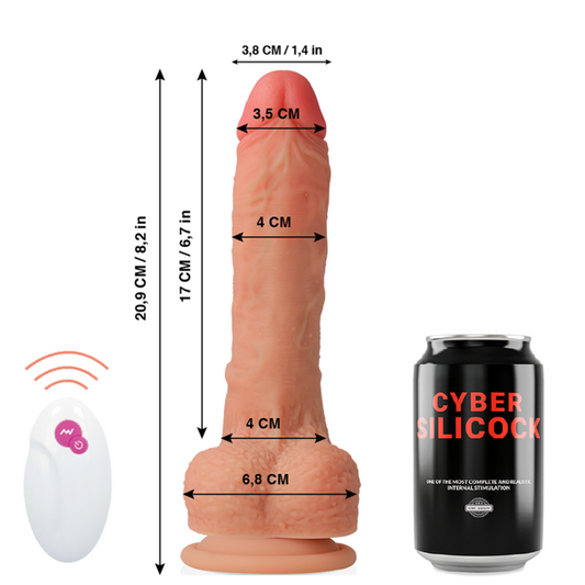 CYBER SILICOCK - CONTROL REMOTO REALISTA MAESTRO HUCK 20.9 CM -O- 4 CM