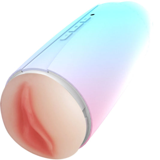 ARMONY - MASTURBADOR VIBRADOR DOBLE VAGINA Y BOCA ARCOÍRIS