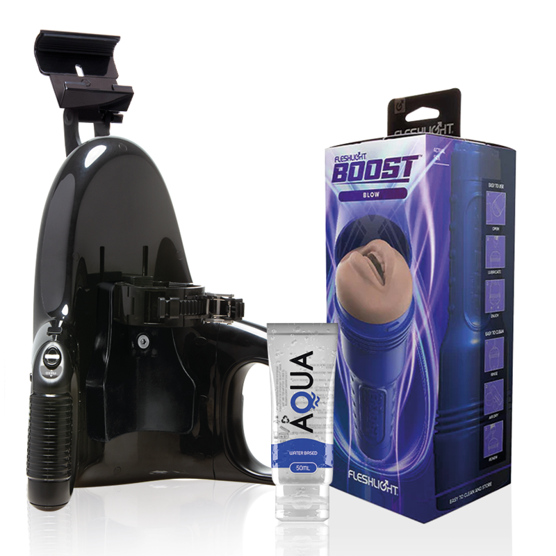 FLESHLIGHT - BLOW LM FLESH RP + LANZAMIENTO UNIVERSAL + LUBRICANTE AQUA CALIDAD 50 ML