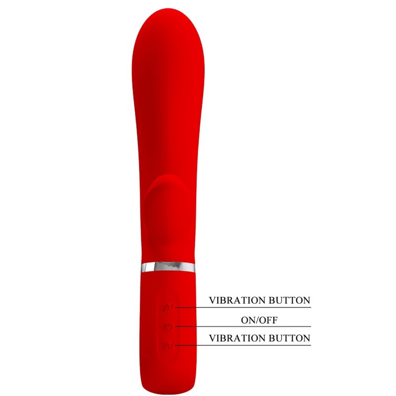 PRETTY LOVE - VIBRADOR MULTIFUNCIÓN DEL PUNTO G THOMAS RED