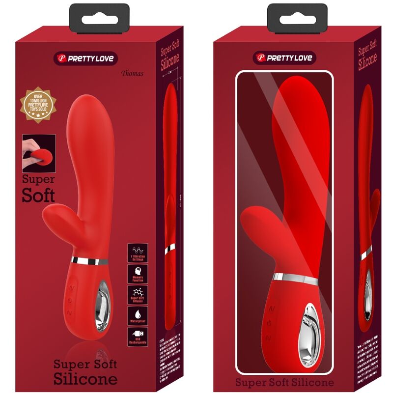PRETTY LOVE - VIBRADOR MULTIFUNCIÓN DEL PUNTO G THOMAS RED