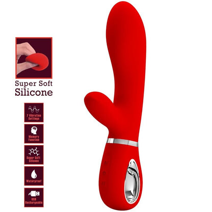 PRETTY LOVE - VIBRADOR MULTIFUNCIÓN DEL PUNTO G THOMAS RED