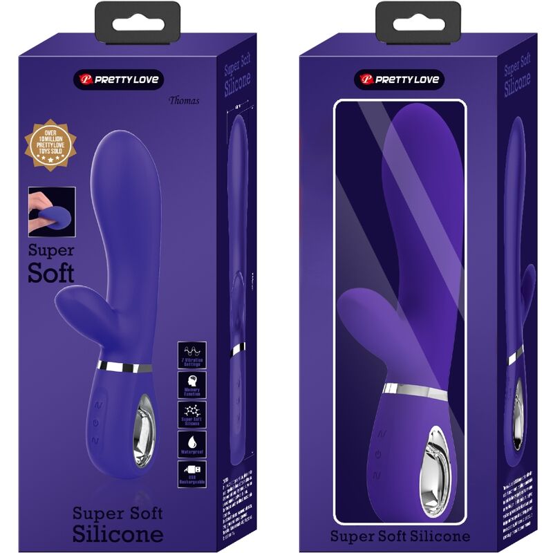 PRETTY LOVE - VIBRADOR MULTIFUNCIÓN DEL PUNTO G THOMAS PURPLE