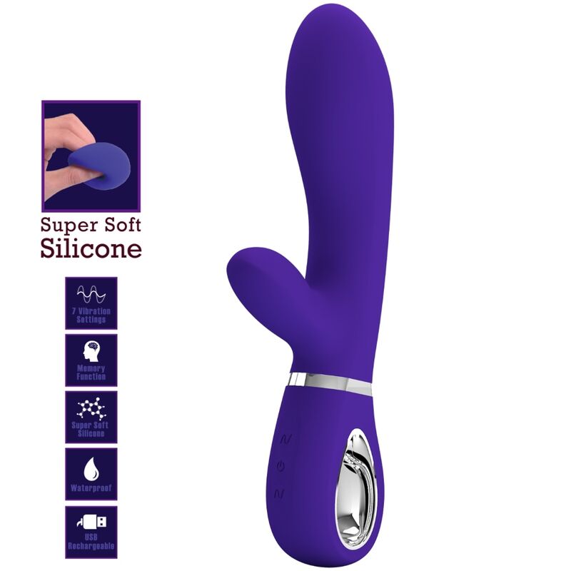 PRETTY LOVE - VIBRADOR MULTIFUNCIÓN DEL PUNTO G THOMAS PURPLE