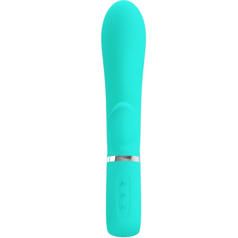 PRETTY LOVE - VIBRADOR MULTIFUNCIÓN PUNTO G THOMAS AQUA VERDE