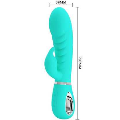 PRETTY LOVE - VIBRADOR MULTIFUNCIÓN DEL PUNTO G PRESCOTT VERDE AGUA