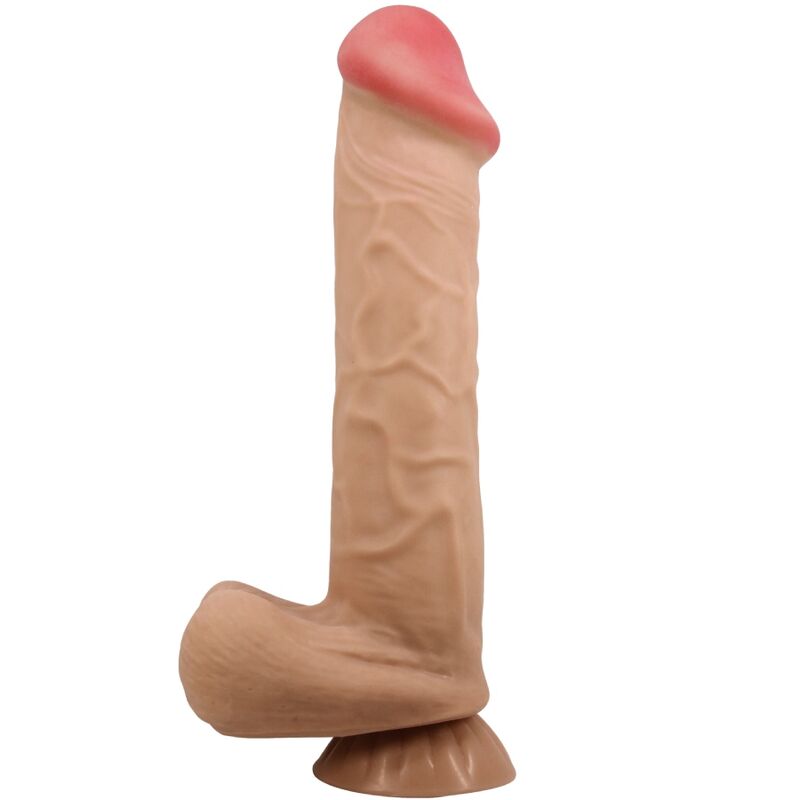 PRETTY LOVE - SERIE PIEL DESLIZANTE DILDO REALISTA CON VENTOSA DESLIZANTE PIEL CARNE 26 CM