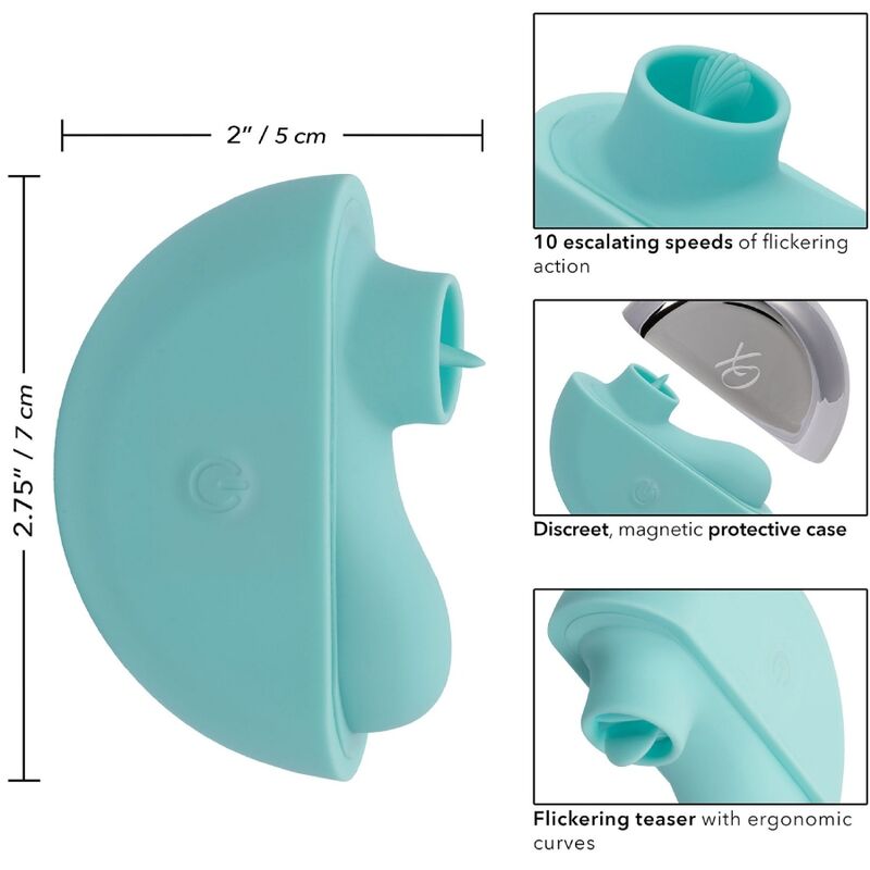 CALEXOTICS - ESTIMULADOR OVATION RAVE VERDE AGUA