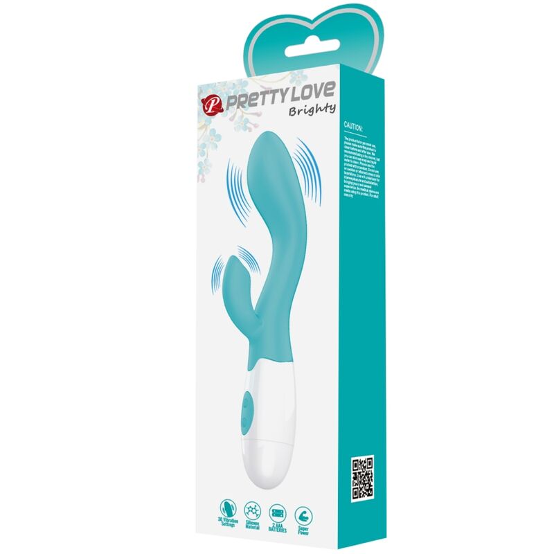 PRETTY LOVE - VIBRADOR G-SPOT BRILLANTE AGUA VERDE