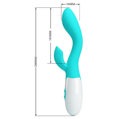 PRETTY LOVE - VIBRADOR G-SPOT BRILLANTE AGUA VERDE