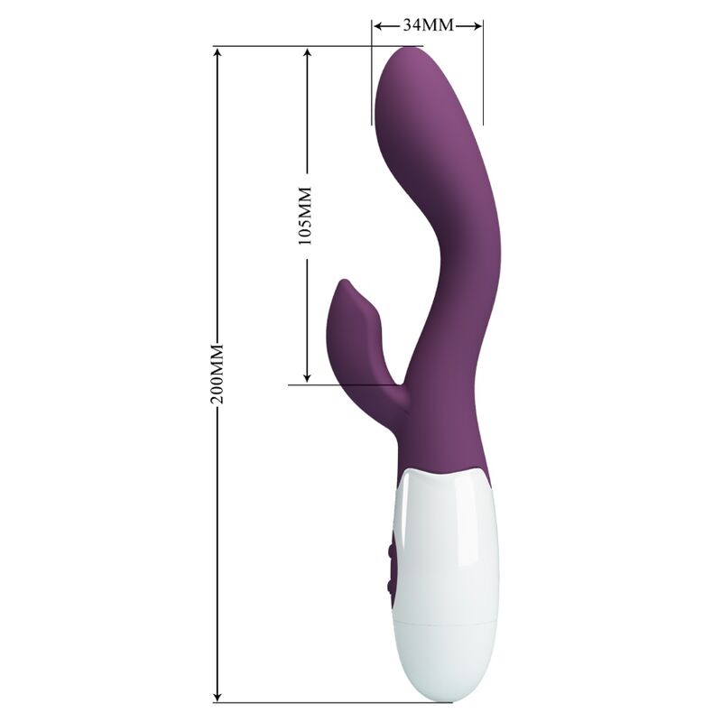 PRETTY LOVE - VIBRADOR PUNTO G MORADO BRILLANTE