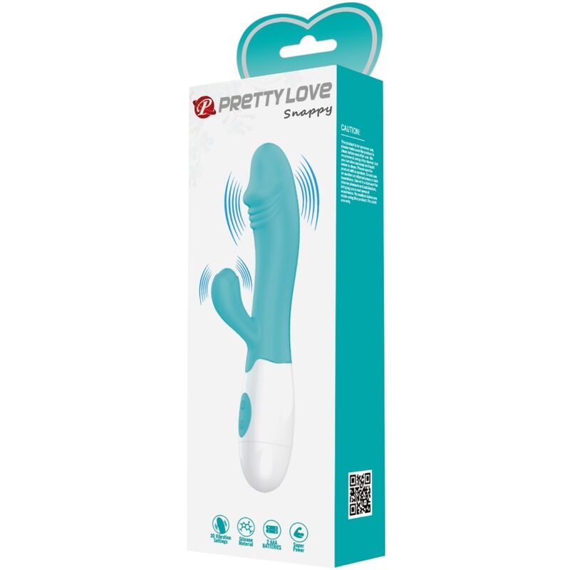 PRETTY LOVE - VIBRADOR DE PUNTO G RÁPIDO VERDE AGUA