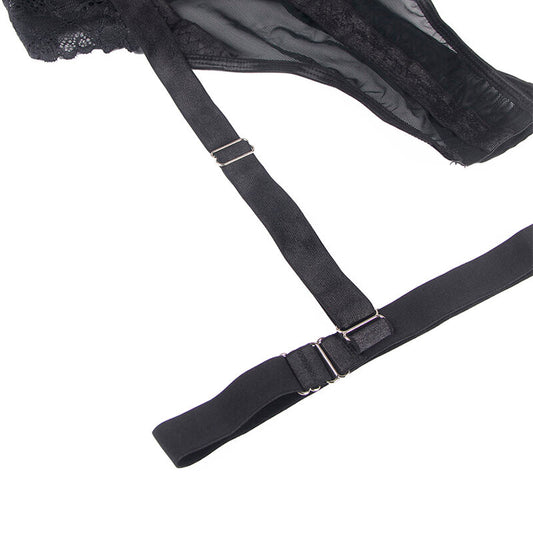 SUBBLIME - TEDDY CON TIRANTES DETALLE LIGUERO NEGRO S/M