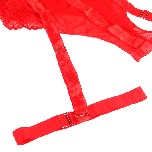 SUBBLIME - PELUCHE CON LIGUERO DETALLE TIRAS PECHO ROJO S/M