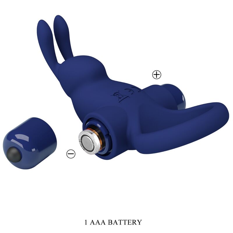 PRETTY LOVE - ANILLO JIRO RABBIT CON VIBRACIÓN AZUL