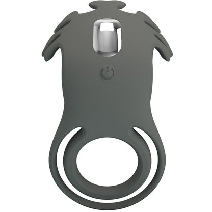 PRETTY LOVE - RUBEN DOUBLE VIBRATING RING WITH GRAY STIMULATOR