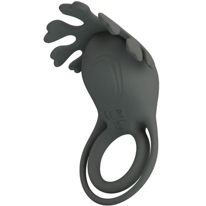 PRETTY LOVE - RUBEN DOUBLE VIBRATING RING WITH GRAY STIMULATOR