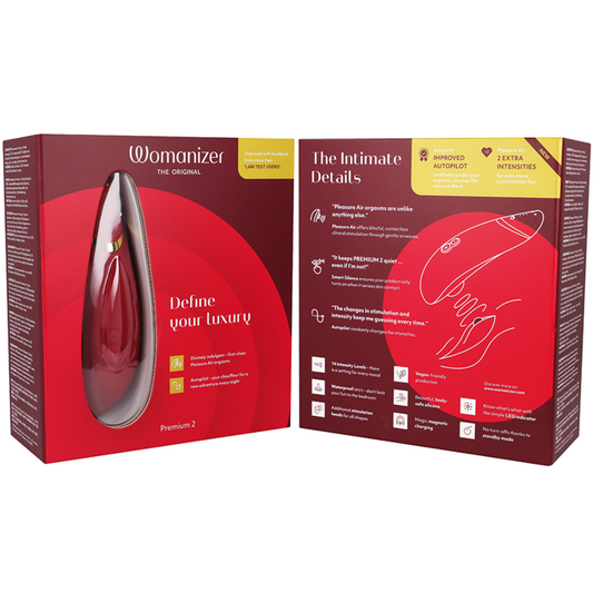 WOMANIZER - ESTIMULADOR DE CLÍTORIS PREMIUM 2 BURDEOS