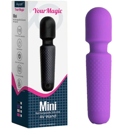 ARMONY - TU MASAJEADOR MÁGICO Y VIBRADOR RECARGABLE 10 VIBRACIONES VARITA PUNTA MORADA