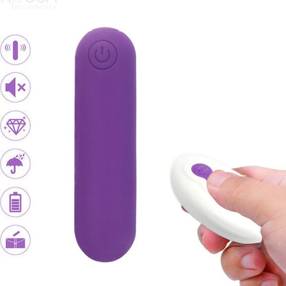ARMONY - SPLASH JOLINE VIBRADOR BALA DE SILICONA CONTROL REMOTO 10 VIBRACIONES 6.5 X 1.5 CM MORADO