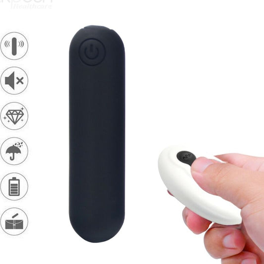 ARMONY - SPLASH JOLINE VIBRADOR BALA DE SILICONA CONTROL REMOTO 10 VIBRACIONES 65 X 15 CM NEGRO