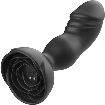 ARMONY - EXTREME A BLOOM ROSE VIBRADOR Y TAPÓN ANAL NEGRO CONTROL REMOTO