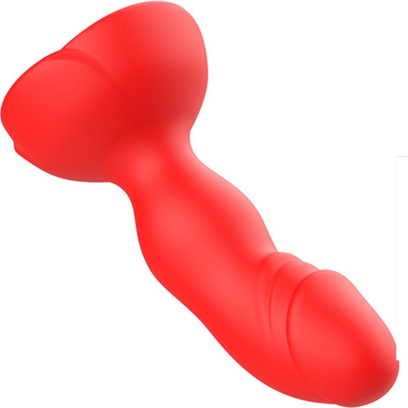 ARMONY - EXTREME A BLOOM ROSE VIBRADOR Y PLUG ANAL CON CONTROL REMOTO ROJO