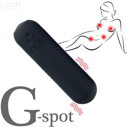 ARMONY - SPLASH JOIE BALA VIBRADOR DE SILICONA CONTROL REMOTO 10 VIBRACIONES 75 X 19 CM NEGRO