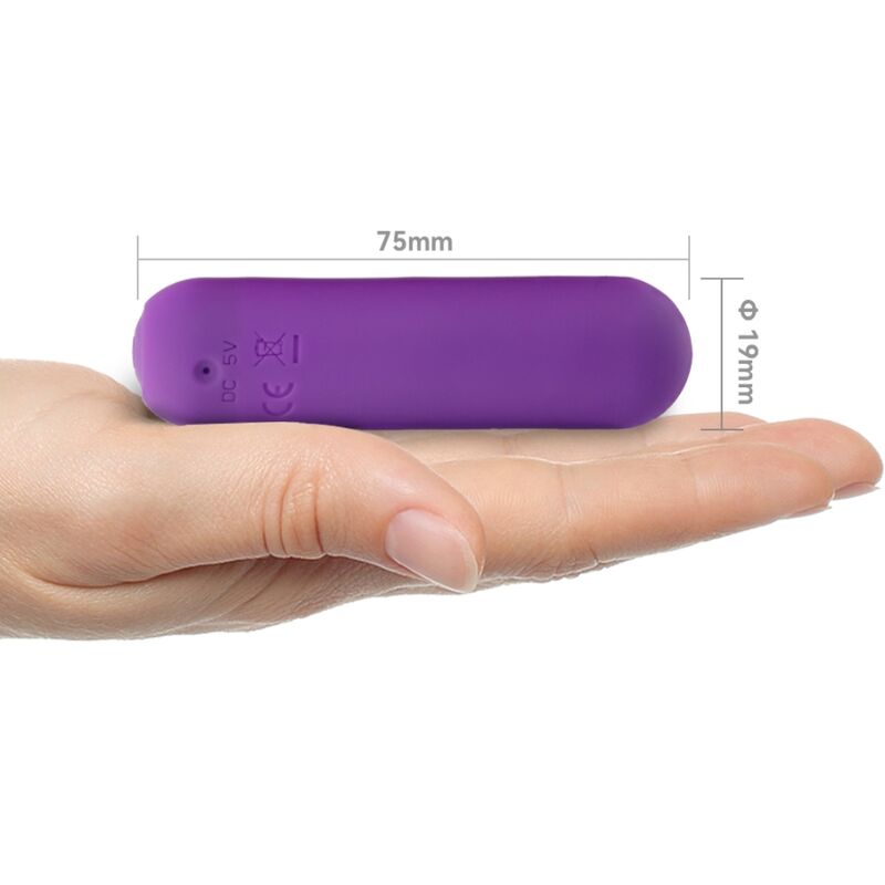 ARMONY - SPLASH JOIE BALA VIBRADOR DE SILICONA CONTROL REMOTO 10 VIBRACIONES 75 X 19 CM MORADO
