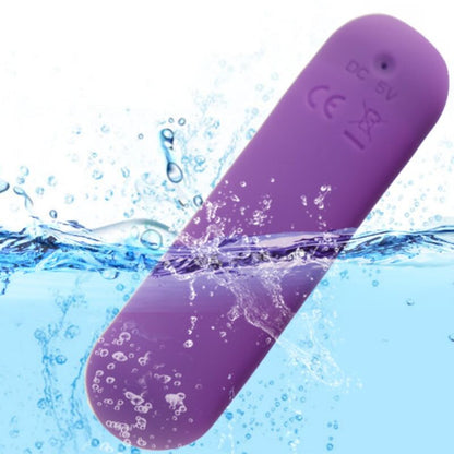 ARMONY - SPLASH JOIE BALA VIBRADOR DE SILICONA CONTROL REMOTO 10 VIBRACIONES 75 X 19 CM MORADO