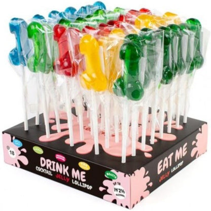 SECRETPLAY - EXPOSITOR VARIEDAD DE PENE CON ALCOHOL 40 UNIDADES