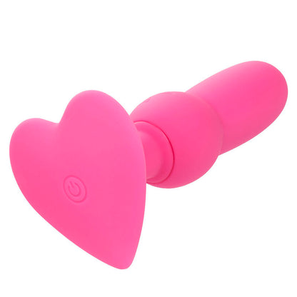 CALEXOTICS - TAPÓN ANAL PARA PRIMERA VEZ CON SONDA DE CUENTAS Y 10 VIBRACIONES ROSA