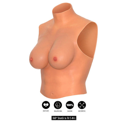 HIDDEN DESIRE - ALTER EGO WEARABLE BREAST T-SHIRT D CUP FLESH