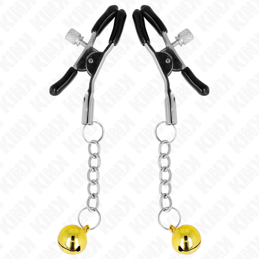 KINK - GOLD JINGLE BELL PENDANT TWEEZERS 6 CM
