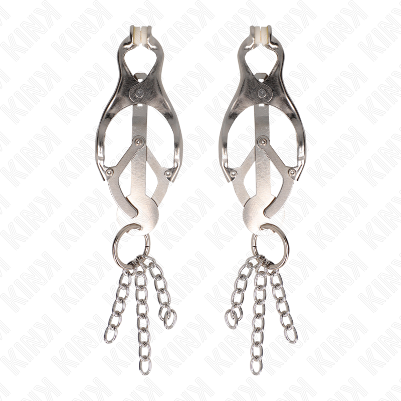 KINK - JAPANESE CLOVER NIPPERS WITH SMALL SILVER CHAINS
