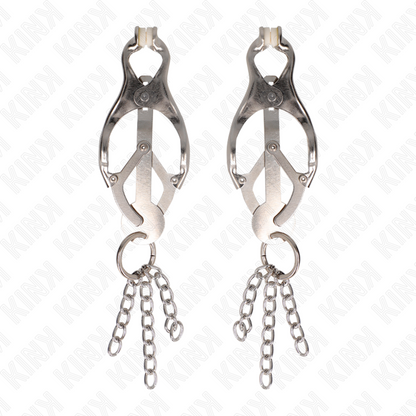 KINK - JAPANESE CLOVER NIPPERS WITH SMALL SILVER CHAINS