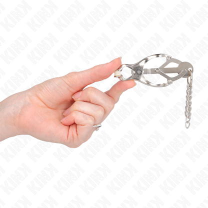 KINK - JAPANESE CLOVER NIPPERS WITH SMALL SILVER CHAINS