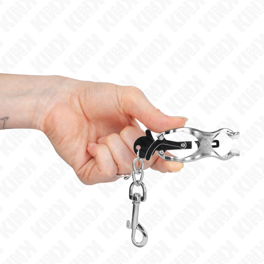 KINK - JAPANESE CLOVER TWEEZERS WITH SILVER HOOKS