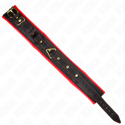 KINK - COLLAR CON CORREA DE PIEL SÍMIL ESPONJA MODELO 2 AJUSTABLE 37-54 CM X 3 CM