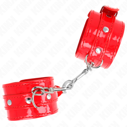 KINK - ESPOSAS DE MANO ROJAS BRILLANTES AJUSTABLES 23-33 CM