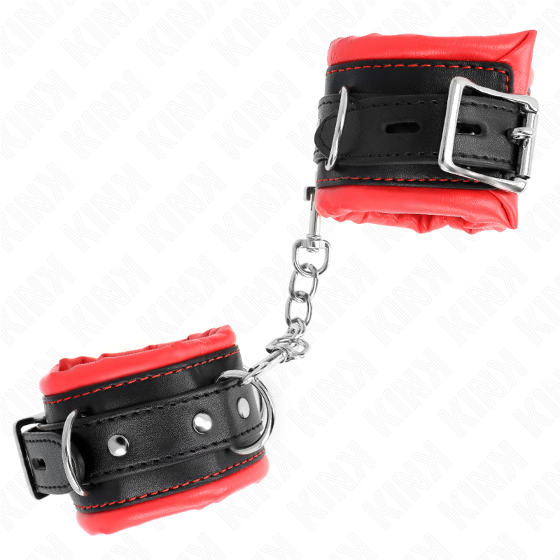 KINK - MUÑECA PESADA CON FORRO DE PIEL ROJA AJUSTABLE 20-30 CM X 6 CM